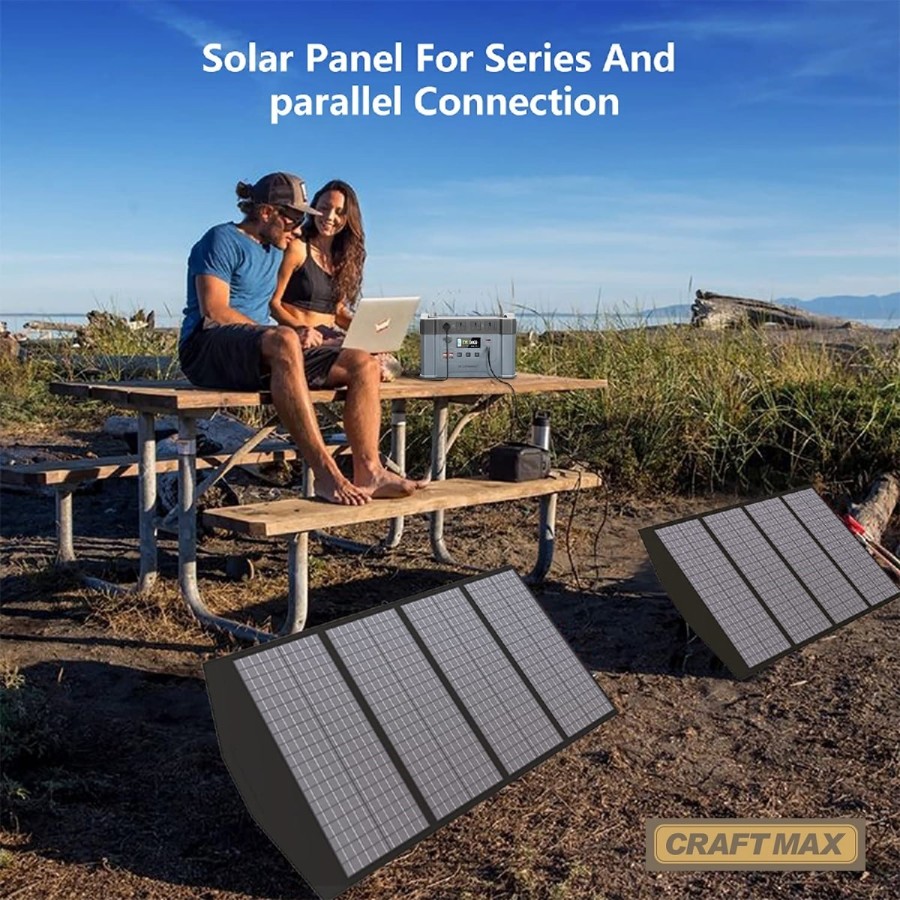CRAFTMAX-mobiles-faltbares-Solar-Panel-140W-Ladegeraet-fuer-Solargeneratoren-Powerstation-Laptop-Handy-3