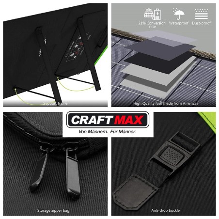 CRAFTMAX-mobiles-faltbares-Solar-Panel-140W-Ladegeraet-fuer-Solargeneratoren-Powerstation-Laptop-Handy-4