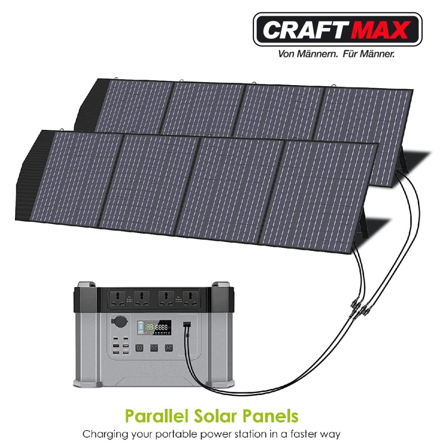 CRAFTMAX-mobiles-faltbares-Solar-Panel-200W-Ladegeraet-fuer-Solargeneratoren-Powerstation-Laptop-Handy-5