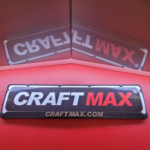 CRAFTMAX-3D-Kennzeichenhalter-Auto-PKW-Anhaenger-chrome