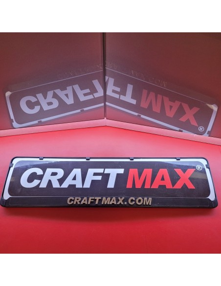 CRAFTMAX-3D-Kennzeichenhalter-Auto-PKW-Anhaenger-chrome