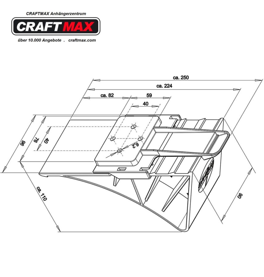 CRAFTMAX-Anhaenger-Bremsklotz-Unterlegkeil-HALTER-schwarz-3