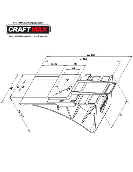 CRAFTMAX-Anhaenger-Bremsklotz-Unterlegkeil-HALTER-schwarz-3