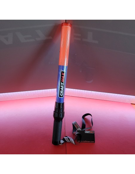 CRAFTMAX-red-blue-flashlight-Schlagstock-Stab-Taschenlampe-roten-blauen-Warnlicht-1