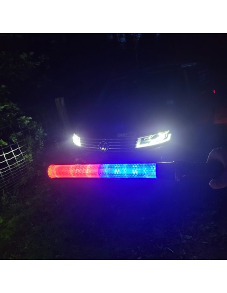 CRAFTMAX-red-blue-flashlight-Schlagstock-Stab-Taschenlampe-mit-roten-blauen-Warn-LED-6