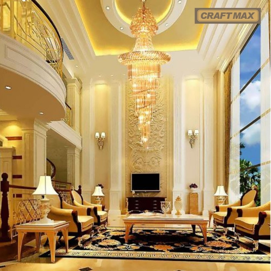 DubaiLuxe-Gold-Kristall-Deckenpendelleuchte-25-flammig-220cm-80cm