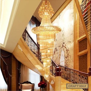DubaiLuxe-Gold-Kristall-Deckenpendelleuchte-25-flammig-220cm-80cm 2