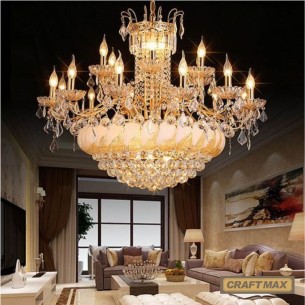 AbuDhabiLuxe-Gold-Kristall-Kandelaber-20-flammig-80cm-70cm 2