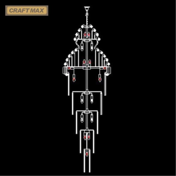 CRAFTMAX®-KhalifaLuxe-Gold-Kristall-Deckenleuchter-29-flammig-250x80cm