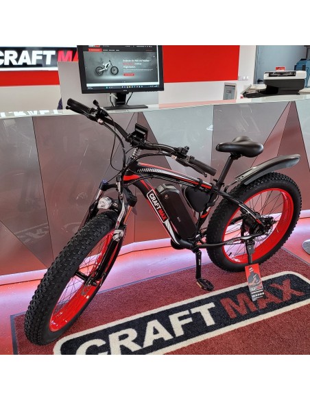 CRAFTMAX-hellboy-Elektrofahrrad-Mountainbike-26″-E-Bike-48V-17Ah-1000W-Lithium-Shimano-21-Gang-rot-schwarz-2