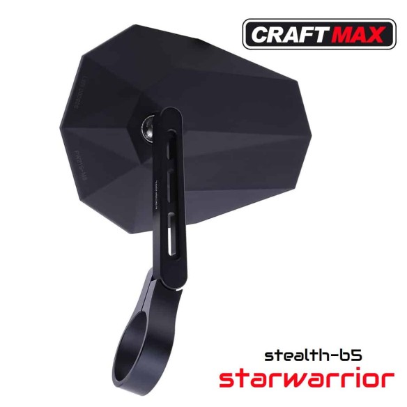 CRAFTMAX-stealth-b5-Lenkerspiegel-fuer-Fahrraeder-Mountenbike-e-Bikes-universal