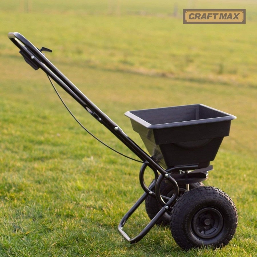 CRAFTMAX-Profi-Streuwagen-Streusalz-Duenger-Saatgut-Tierfutter-15Liter-bis-30kg-7