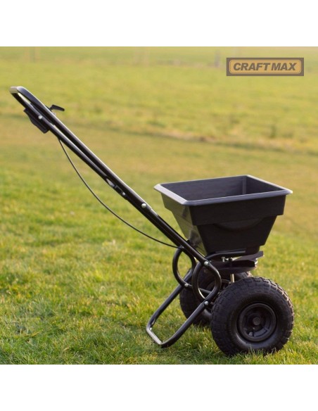CRAFTMAX-Profi-Streuwagen-Streusalz-Duenger-Saatgut-Tierfutter-15Liter-bis-30kg-7