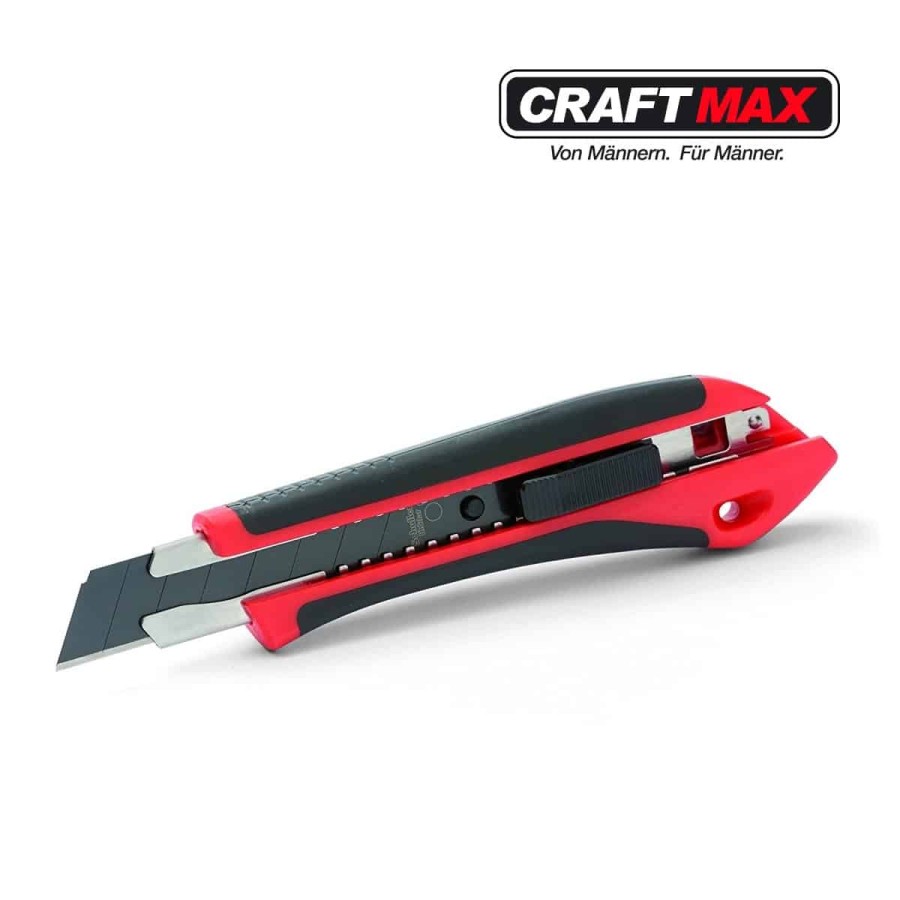 CRAFTMAX-Cuttermesser-mit-Stahlfuehrung-Gummigriff-1