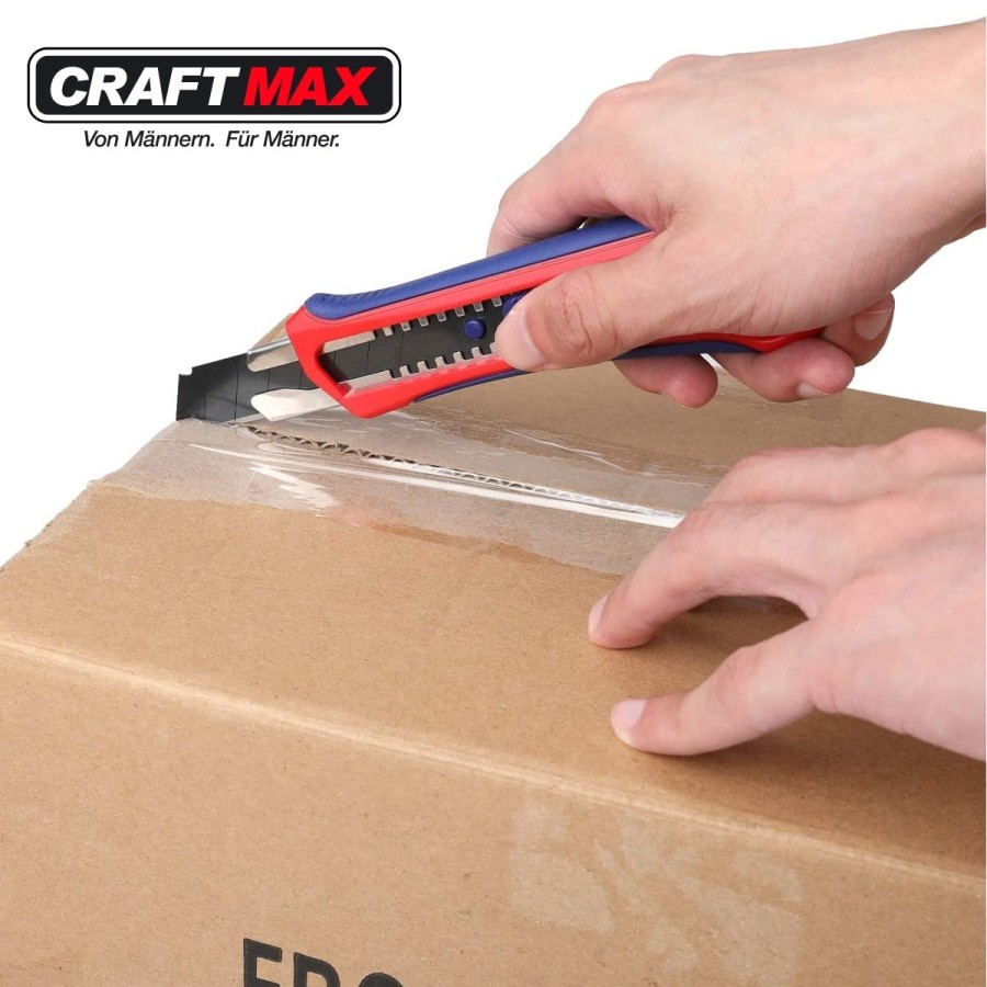 CRAFTMAX-Cuttermesser-mit-Stahlfuehrung-Gummigriff-3