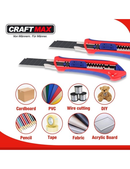 CRAFTMAX-Cuttermesser-mit-Stahlfuehrung-Gummigriff-4
