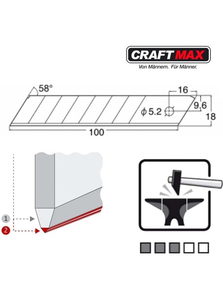 CRAFTMAX-Cuttermesser-mit-Stahlfuehrung-Gummigriff-2
