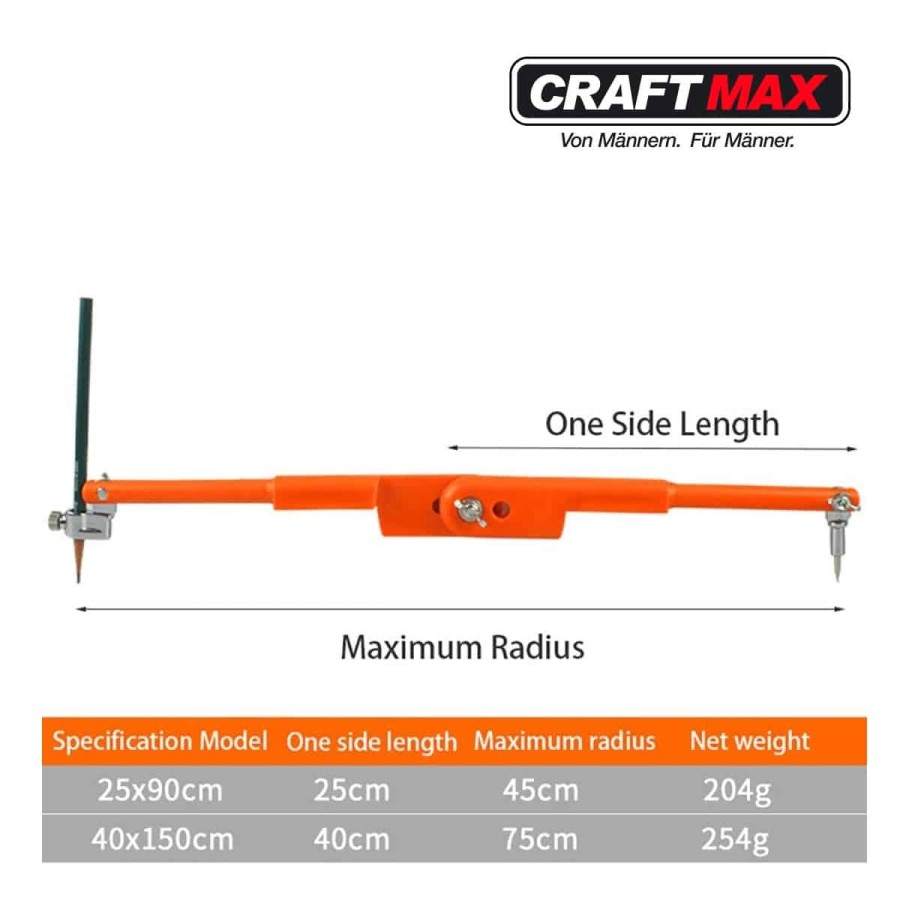 CRAFTMAX-40cm-grosser-Zirkel-fuer-Handwerker-Maler-Kuenstler-2
