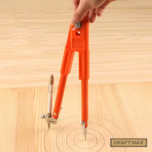 CRAFTMAX-40cm-grosser-Zirkel-fuer-Handwerker-Maler-Kuenstler-1 2