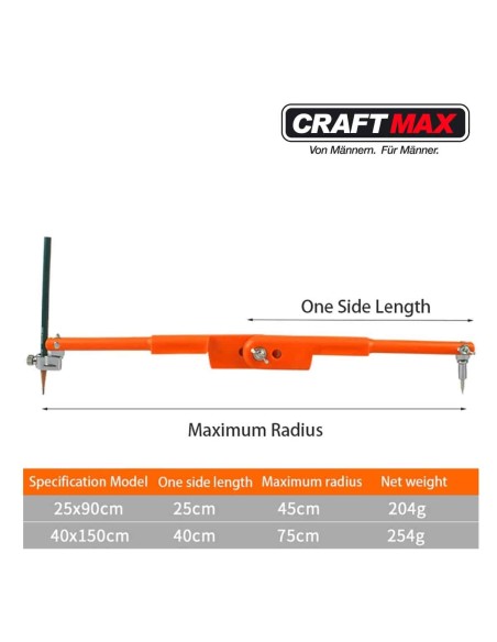 CRAFTMAX-40cm-grosser-Zirkel-fuer-Handwerker-Maler-Kuenstler-2