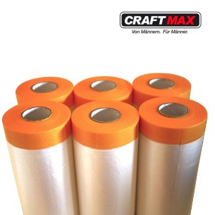 CRAFTMAX-Goldband-Folie-Tape-Abdeckfolie-mit-Klebeband-140cm-x-20m-1