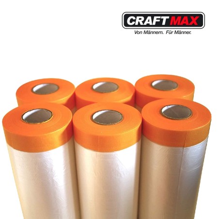 CRAFTMAX-Goldband-Folie-Tape-Abdeckfolie-mit-Klebeband-140cm-x-20m-1