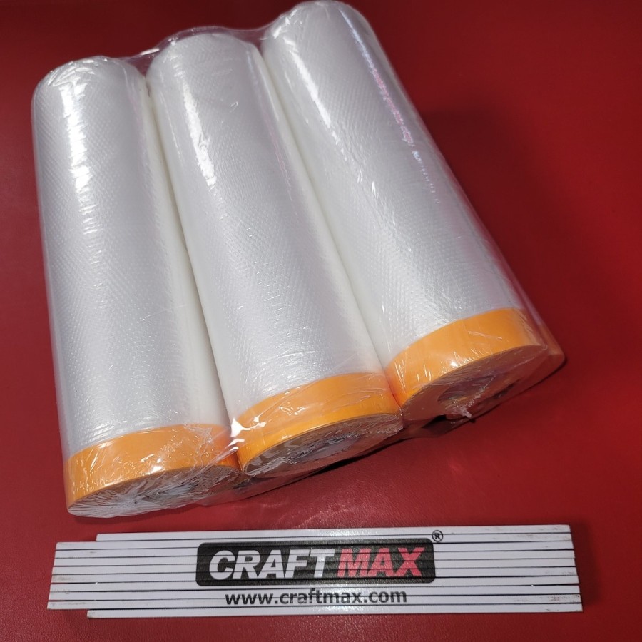 CRAFTMAX-Goldband-Abdeckfolie-mit-Klebeband-Testsieger