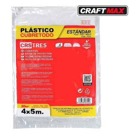 CRAFTMAX-Handwerker-Set-Flachpinsel-Abdeckfolie-Farbwanne
