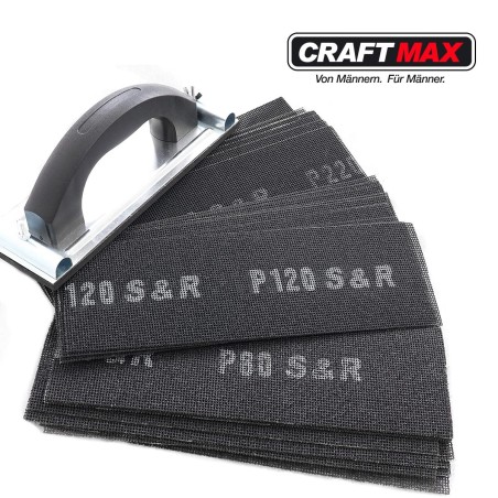 CRAFTMAX-Trockenbau-Handschleifer-Schleifgitter-Handwerker