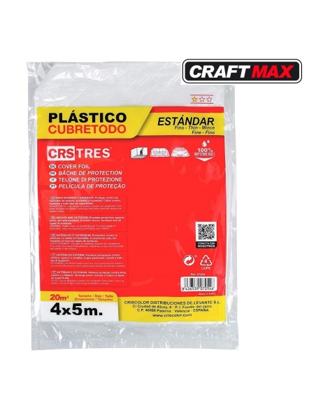 CRAFTMAX-Handwerker-Set-Flachpinsel-Abdeckfolie-Farbwanne