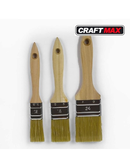 CRAFTMAX-Kuenstler-Set-Flachpinsel-Abdeckfolie-Farbwanne