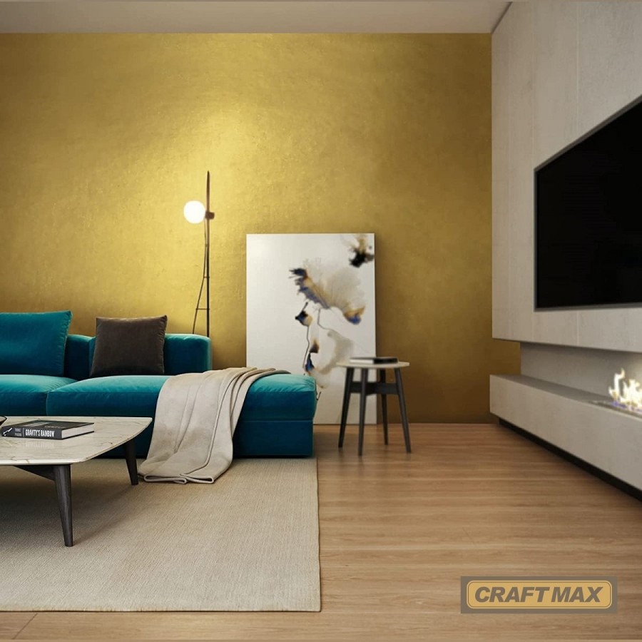 CRAFTMAX-Wandfarbe-Gold-Metallic-Effekt-Versace