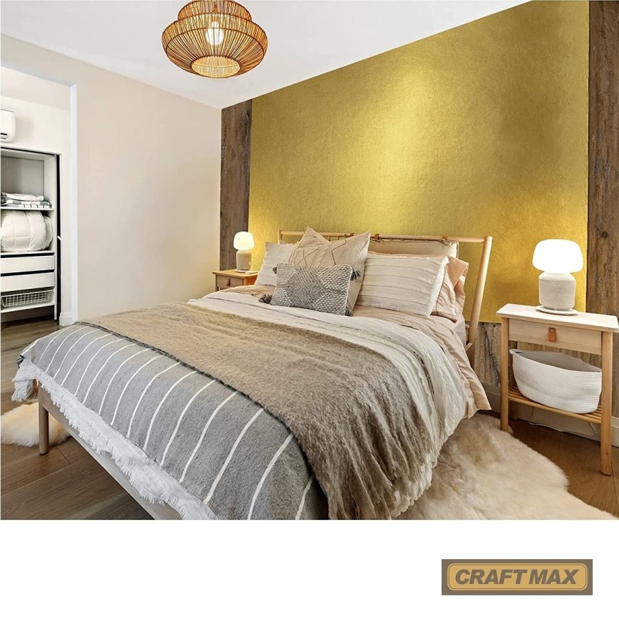CRAFTMAX-Wandfarbe-Gold-Metallic-Effekt-Designer