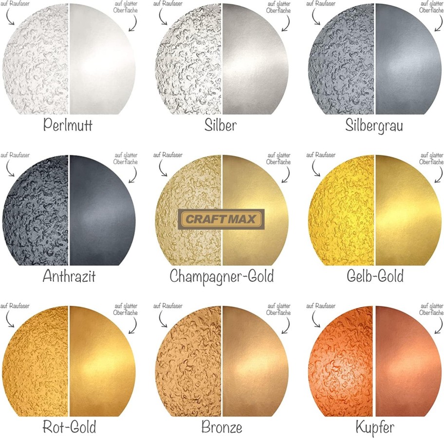 CRAFTMAX-Wandfarbe-Metallic-Effekt-Farbauswahl