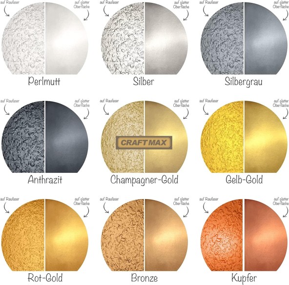 CRAFTMAX-Wandfarbe-Metallic-Effekt-Farbauswahl