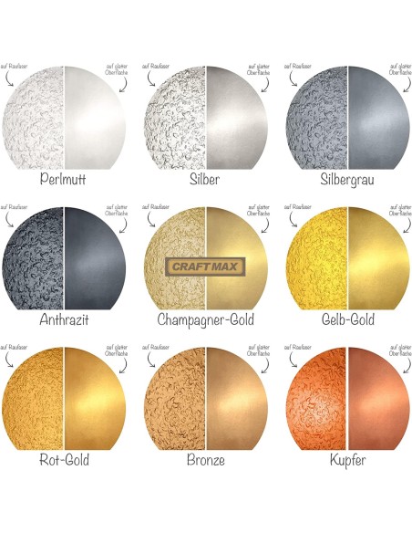 CRAFTMAX-Wandfarbe-Metallic-Effekt-Farbauswahl