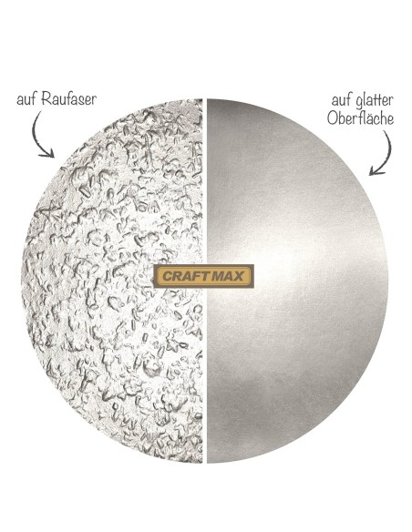 CRAFTMAX-Wandfarbe-silber-Metallic-Effekt