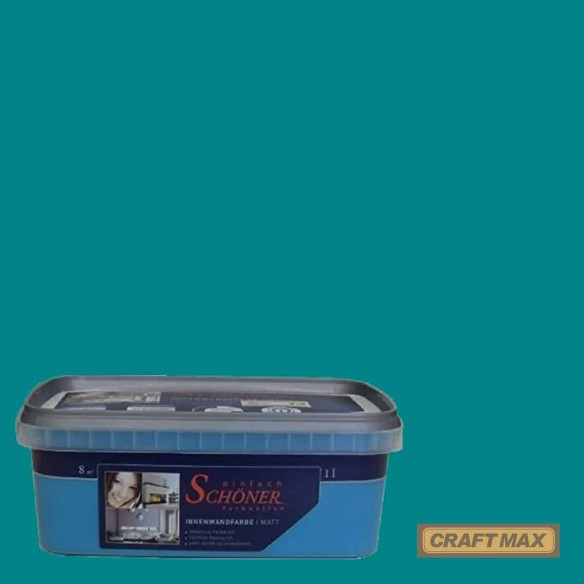 CRAFTMAX-Einfach-Schoener-Farbwelten-Wandfarbe-Elegant-Gruen-matt-1-L