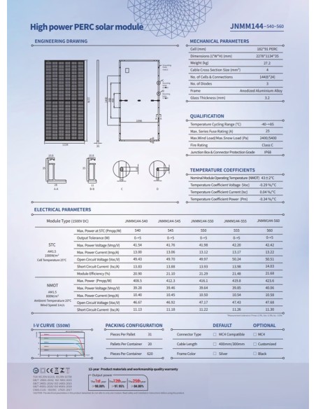 CRAFTMAX-Solarmodul-High-Power-PERC-JNMM108-144-Grossabnehmer