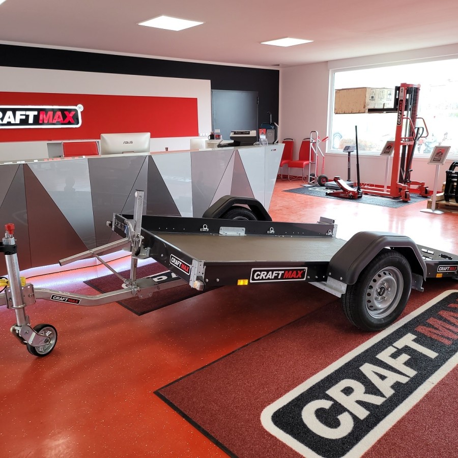 CRAFTMAX-CROSS-Motorradtransporter-Absenk-Kippanhaenger-mechanisch-750Kg-ungebremst-1