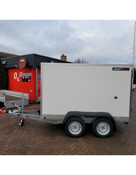 CRAFTMAX-P-BOX-Plywood-Kofferanhaenger-gebremst-2000kg-2-Fluegeltueren-427×206×211cm-1