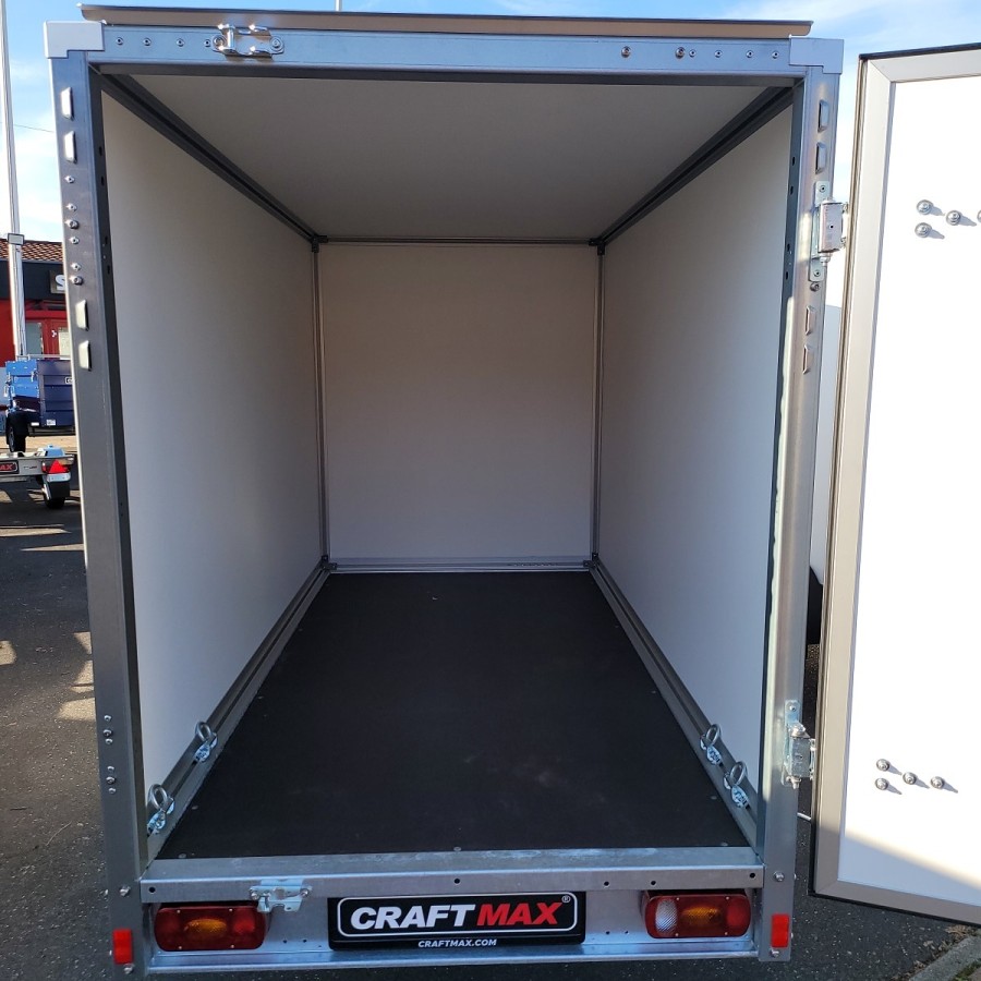 CRAFTMAX-P-BOX-Plywood-Kofferanhaenger-750kg-grosse-Hecktuer-255×132x154cm-5