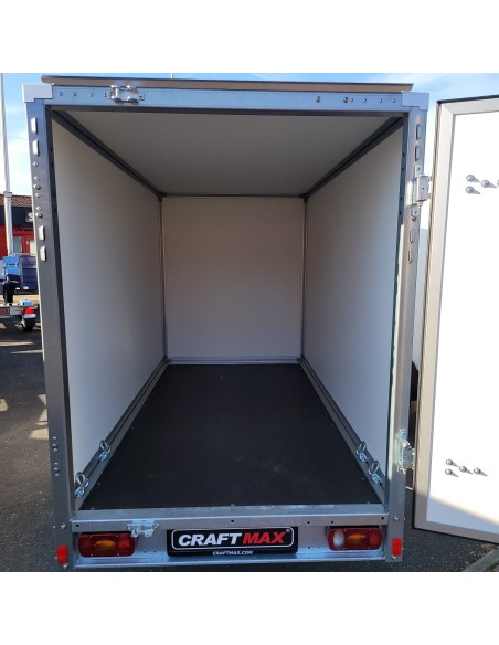 CRAFTMAX-P-BOX-Plywood-Kofferanhaenger-750kg-grosse-Hecktuer-255×132x154cm-5