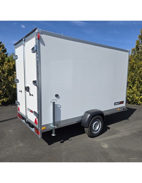 CRAFTMAX-Kofferanhaenger-1300-Plywood-GFK-Oberflaeche-3.05×1.57×1.84m-Fluegeltueren-Zurrsystem-gebremst-10