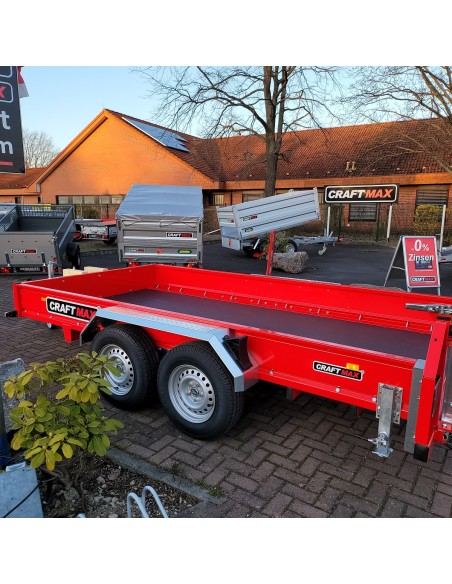 CRAFTMAX-MEGA-Baumaschinentransporter-3500Kg-Schaufelauflage-schwenkbaren-Auffahrrampen-2730kg-Nutzlast-12