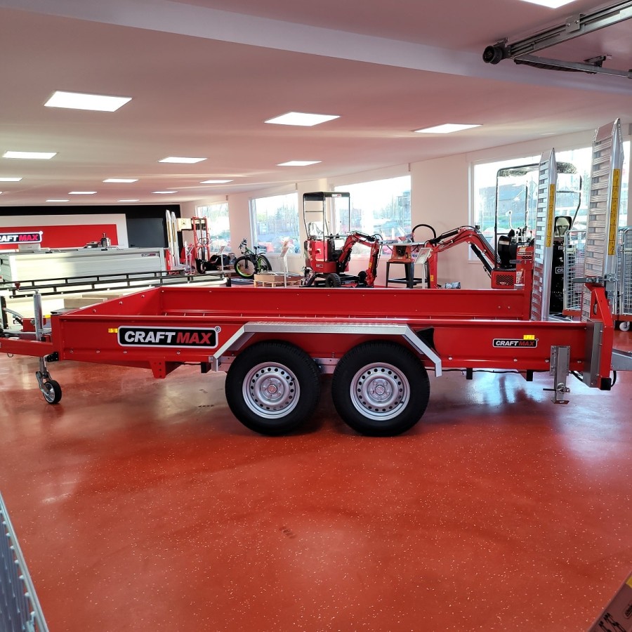 CRAFTMAX-MEGA-Baumaschinentransporter-3500Kg-Schaufelauflage-schwenkbaren-Auffahrrampen-2730kg-Nutzlast-11