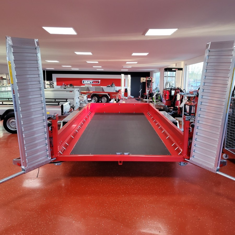 CRAFTMAX-MEGA-Baumaschinentransporter-3500Kg-Schaufelauflage-schwenkbaren-Auffahrrampen-2730kg-Nutzlast-14
