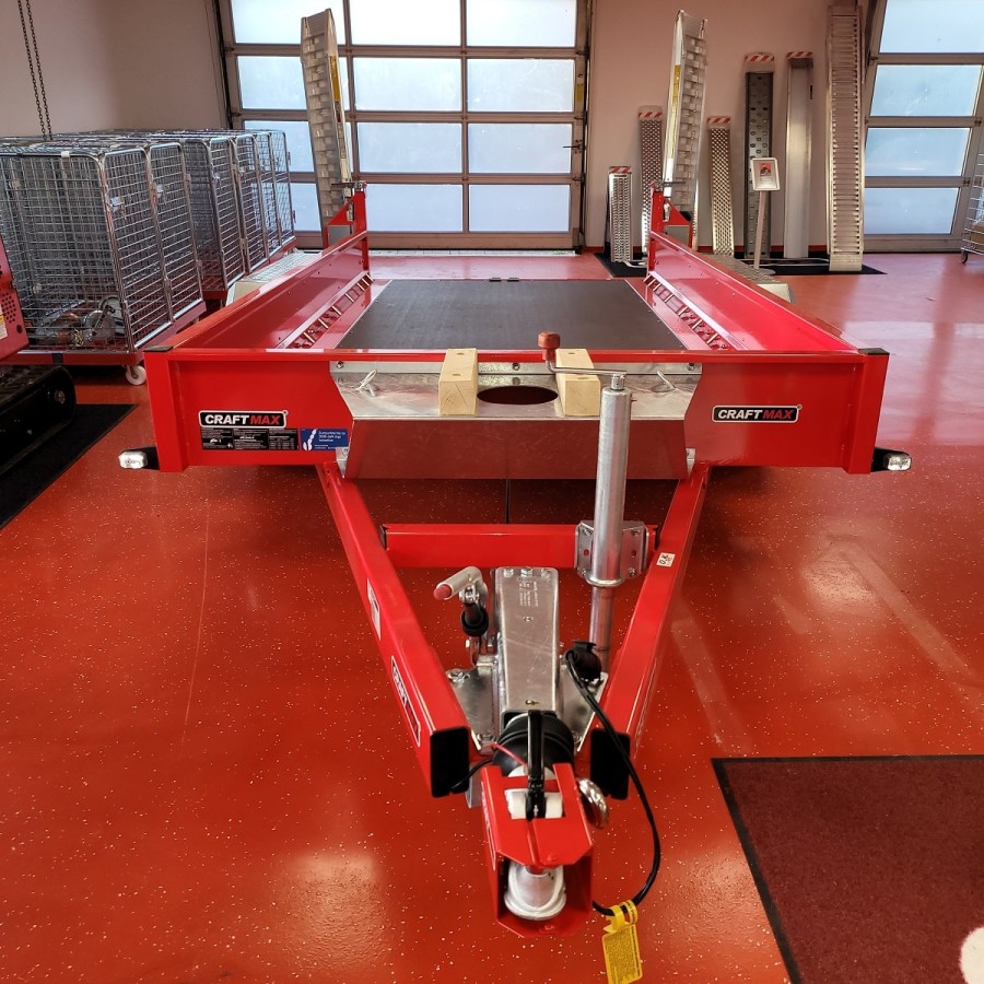 CRAFTMAX-MEGA-Baumaschinentransporter-3500Kg-Schaufelauflage-schwenkbaren-Auffahrrampen-2730kg-Nutzlast-10