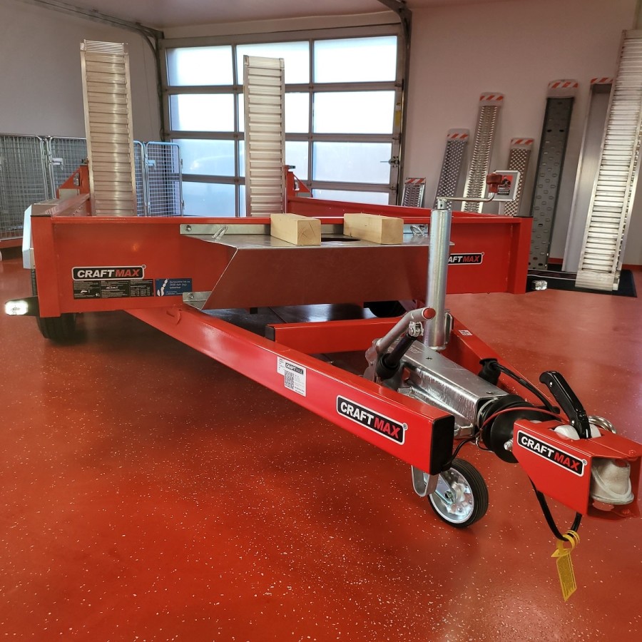 CRAFTMAX-MEGA-Baumaschinentransporter-3.5t-Schaufelauflage-schwenkbaren-Auffahrrampen-2730kg-Nutzlast-7