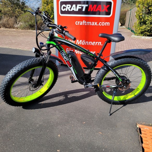 CRAFTMAX-fatboy-Elektrofahrrad-Mountainbike-26Zoll-E-Bike-48V-17Ah1000W-Lithium-Akku-Shimano-21-Gang-Vollfederung-hydraulische-S